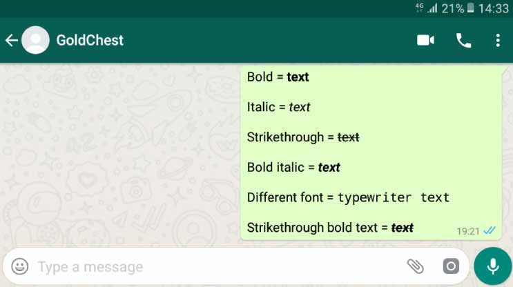 How To Make Font Bold In Whatsapp Pelajaran 7106